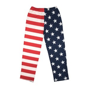 American Flag AOP Men's Sleep Pajama Pants - 1 of 3