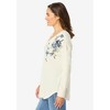 Woman Within Plus Size Washed Thermal V-Neck Tee - 4 of 4