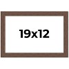PosterPalooza | 19x12 Wide Barnwood Picture Frame, UV Acrylic, 6 Finishes - Grey, Brown, White, and Black - 2 of 4