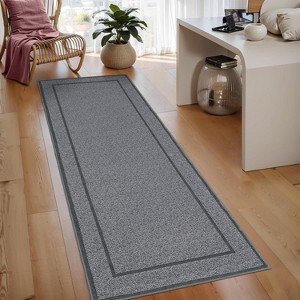 Washable Area Rug Modern Print Braided Indoor Soft Contemporary Solid Textured Carpet Non Slip Farmhouse Floor Cover - 1 of 3
