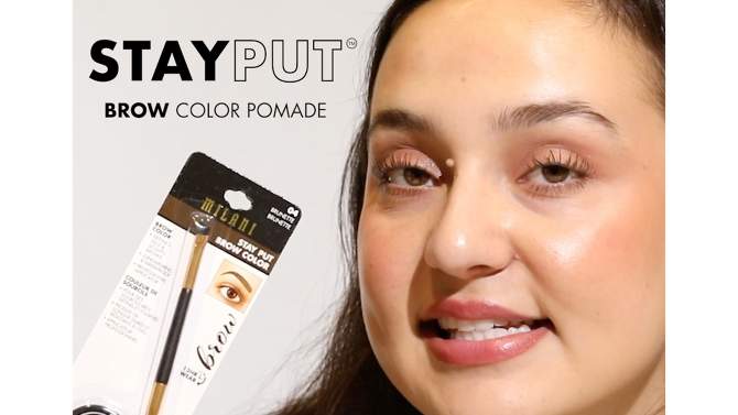 Milani Stay Put Waterproof Brow Color - 0.09oz, 2 of 6, play video