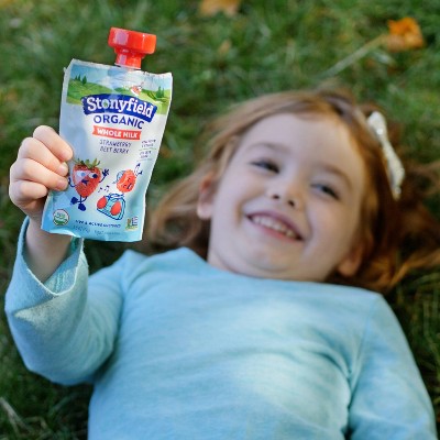 Stonyfield Organic Whole Milk Pear Spinach Mango Kids&#39; Yogurt - 4ct/3.5oz Pouches_2