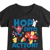 Girls' - Marvel - Avengers Easter Hop Into Action Fitted Short Sleeve Graphic T-Shirt - 2 of 4