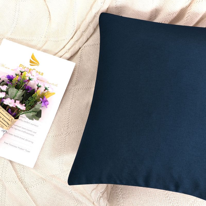 PiccoCasa Waterproof Decors Cushion Sofa Throw Pillow Covers 2 Pcs, 3 of 9