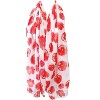 Wrapables Lightweight Poppy Floral Print Long Scarf, White - 3 of 4