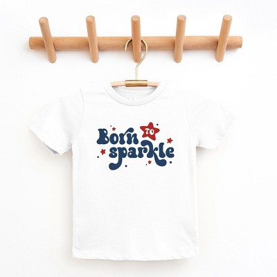 The Juniper Shop Born To Sparkle Toddler Short Sleeve Tee