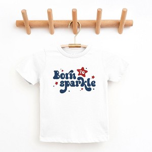 The Juniper Shop Born To Sparkle Toddler Short Sleeve Tee - 1 of 2