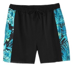 KingSize Men's Big & Tall 5" Contrast Swim Shorts With Super Stretch Liner - 1 of 2