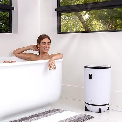 SereneLife White Electric Towel Warmer with Timer