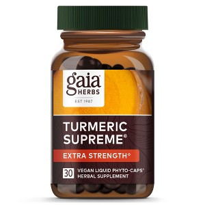 Gaia Herbs Turmeric Supreme Extra Strength - Helps Reduce Occasional Inflammation from Normal Wear & Tear - 1 of 4