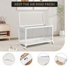 Acrylic Hamster Cage for 2 Rats, Indoor Guinea Pig Cages, Small Animal Habitats, 360° Viewing & Stacked Design Mouse Cage for Chinchillas, Black - 3 of 4