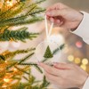 Christmas Ornaments, Christmas Tree Ornaments, Elegant Glass Christmas Tree Ornament - Merry Christmas Round Holiday Decoration - 3 of 4