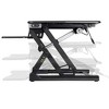 Monoprice Electric Sit-Stand Riser Desk Converter - Black (35.4 x 23.2in) Table Top for Single Display, Height Adjustable 5.9"-18.9" - 3 of 4