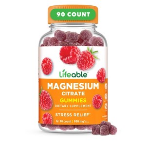 Lifeable - Magnesium Citrate - 900mg - Adult - 90 Gummies - 1 of 4