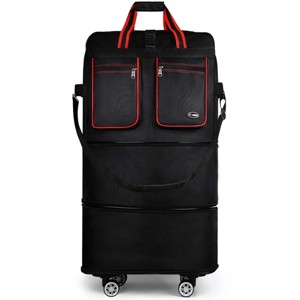 New York Xpress MEX-30,36,40, Expandable Foldable Rolling Duffel Bag with Removable Spinner Wheels - 1 of 4