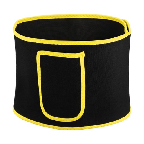 Unique Bargains Polyester During Exercising Workout Waist Sweat Band Tummy  Tuck Belt 1 Pc Yellow Xxl : Target