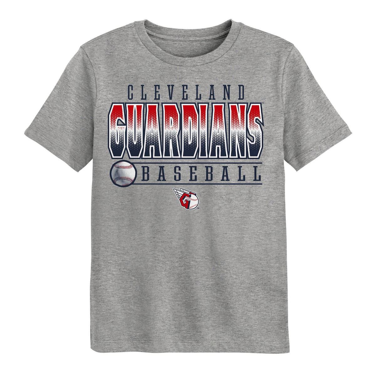 MLB Cleveland Guardians Youth Gray Poly T-Shirt - thumbnail 2