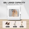 JUJABU White Pet Hair Dryer Box, Ultra Quiet Blow Dryer 6L Capacity for Cats - 4 of 4