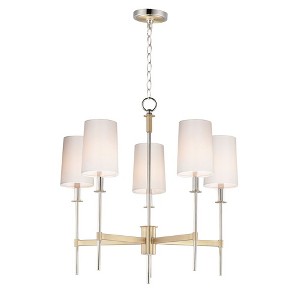 Maxim Lighting Uptown 5 - Light Chandelier in  Satin Brass/Polished Nickel - 1 of 4