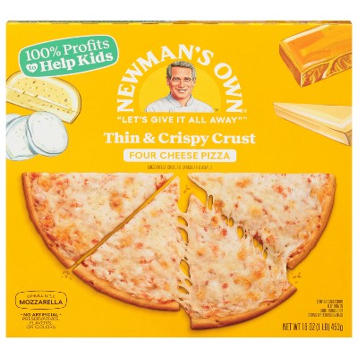 Newman's Own Thin & Crispy Crust Four Cheese Frozen Pizza - 16oz