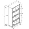 4 Tier Glass Display Cabinet Stylish Storage Curio Cabinet with Flip Up Glass Doors Perfect for Collectors Showcase Rack Elegant Bookcase - 2 of 4
