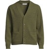 Lands' End Men's Long Sleeve Fuzzy Argyle Cardigan Sweater - 3 of 3