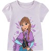Disney Frozen Short Sleeve Top and Tulle Skirt with Headband Set - Blue - 3T - 3 of 4