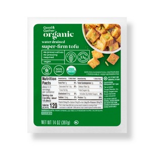 Organic Super Firm Vegan Plant Based Gluten Free Tofu - 14oz - Good & Gather™ - 1 of 3