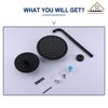 CASAINC 1-Spray Patterns with 1.8 GPM 10 Inches Wall Mount Round Fixed Shower Head (Valve Included) - 3 of 4