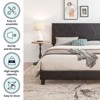 CAVINAS King/Queen/Full Size Tufted-Upholstered Platform Bed Frame with Strong Wood Slat Support,Easy Assembly - 3 of 4