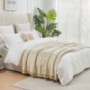 Amelie Home Reversible Plush Knit Throw Blanket - Soft & Cozy Feather Yarn Design - 4 of 4