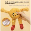 Cute Cartoon Plush Dog Toy Interactive Molar Toy for Puppies Teeth Cleaning Calming Relief Multi-Functional Pet Plush for and Playtime Yellow - 3 of 4