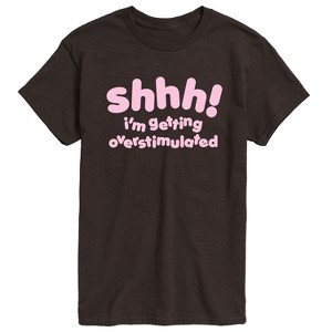 Men's - Instant Message - Shhh Overstimulated Short Sleeve Graphic T-Shirt - 1 of 4