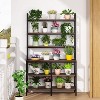 Tribesigns Industrial 6-tier Bookshelf, Storage Rack with X-shaped Frame, Rustic Bookcase for Living Room, Bedroom, Office - 4 of 4