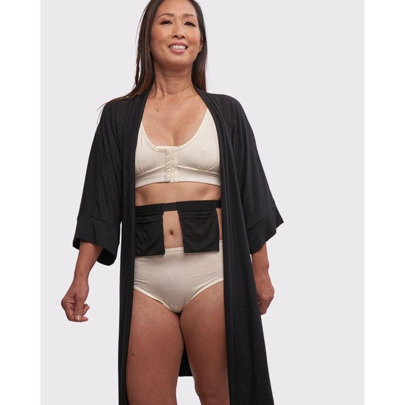 AnaOno Women's Miena Robe with Additional Drain Belt, 4 of 7