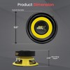Pyle Gear-X Series 5" 200W Component Car Midbass Woofer - PLG54 - 2 of 4
