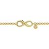 EVERLY JEWELRY | Yellow Plated Sterling Silver White Ball Link Bracelet, 7.5-inch - 4 of 4