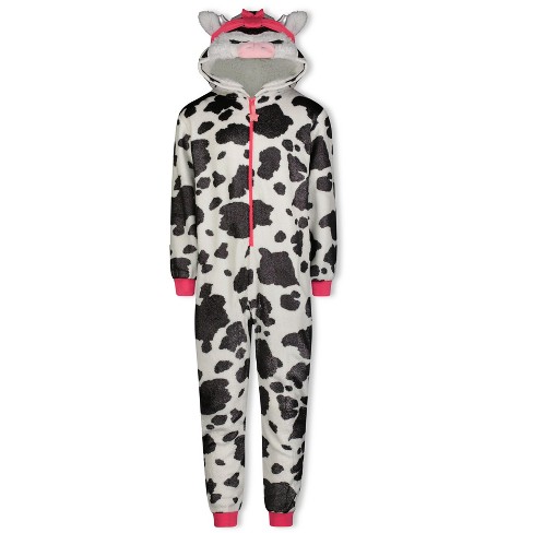 InterestPrint Big Kid Vintage Cowgirl Hooded Onesie Pajamas