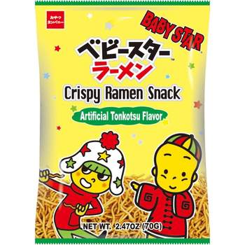 Shirakiku Baby Star Ramen Chips Tonkostu Pork - 2.47oz
