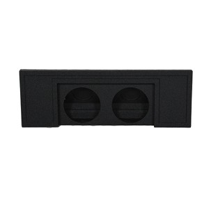 Q Power Dual 10-Inch Sealed Subwoofer Enclosure Chevy Colorado/GMC Canyon, Black - 1 of 4