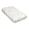 Sweet Jojo Designs Boy or Girl Gender Neutral Unisex Satin Fitted Crib Sheet Botanical Taupe and Ivory - 3 of 4