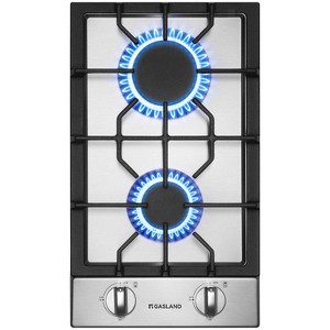 GASLAND GH30SF 12-Inch 2-Burner Built-in Gas Cooktop, NG/LPG Convertible, Stainless Steel - 1 of 4