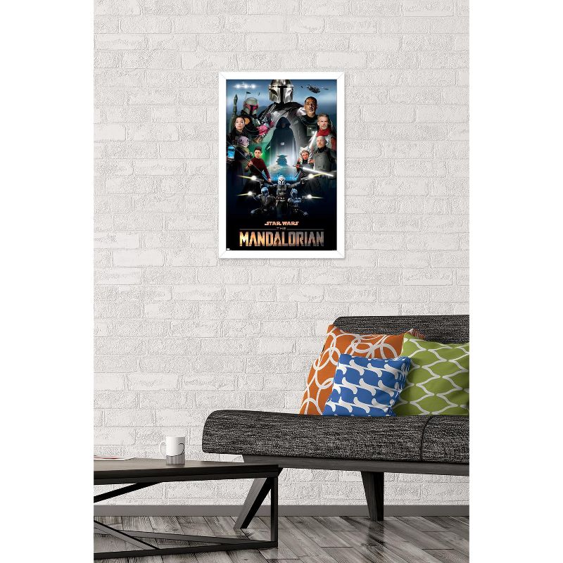 Trends International Star Wars: The Mandalorian Season 2 - Key Art by Andrew Switzer Framed Wall Poster Prints, 2 of 7
