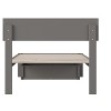 AFI Furnishings Boston Twin Extra Long Bed with Foot Drawer in Grey - 2 of 4