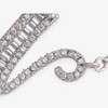 Anna-Kaci Silver Tone Initial Letter Pendant Necklace with Crystal Rhinestone Accents - 3 of 4