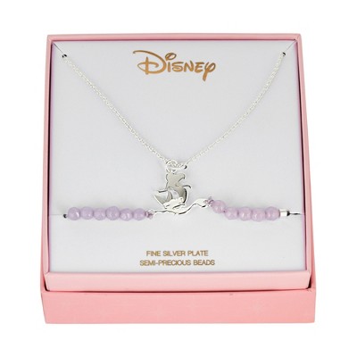 The Little Mermaid Necklace and Bracelet Set