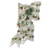 Northlight 20" White Rattan Berry and Pinecone Christmas Bow - 2 of 3