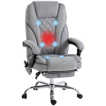 Ergonomic Massage Office Chair with 7-Point Vibration, Faux Leather High  Back Executive Office Chair with Comfort Lumbar Support Upholstered Linkage