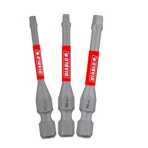 Diablo Square 2 in. L Drive Bit Set Black Oxide 3 pc - 1 of 2