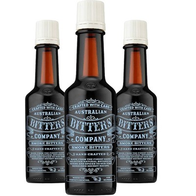 Australian Bitters Company Smoke Bitters 3 Pack: Elevate Your Cocktails with 4oz Bottles Perfect for Classic Mixed Drinks